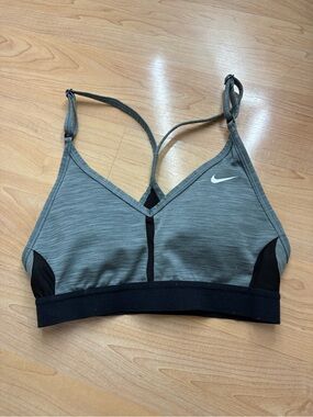 Nike Gray and Black Sports Bra